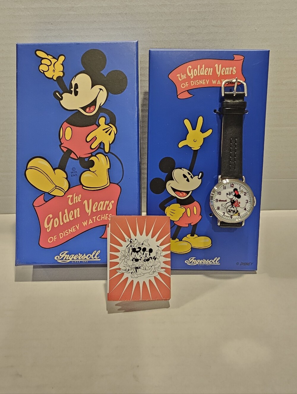 Ingersoll The Golden Years Of Disney Watches Minnie Mouse Rotating Mickeys IOB